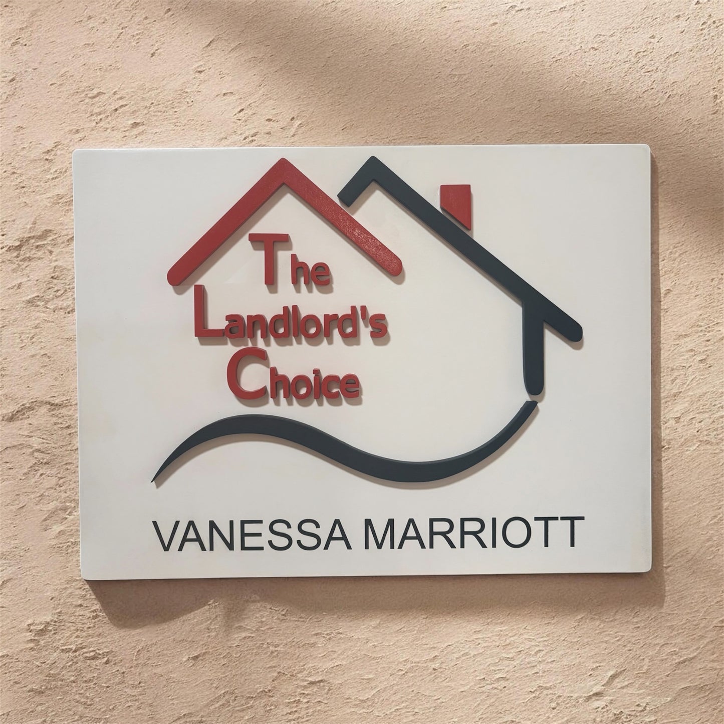 Custom 3D Wooden Business Logo Sign - Personalised Branding Sign