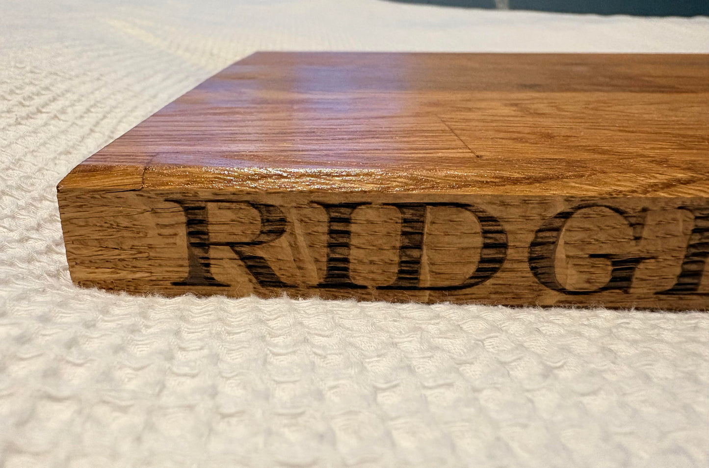 Solid Oak Chopping Board with Custom Engraving