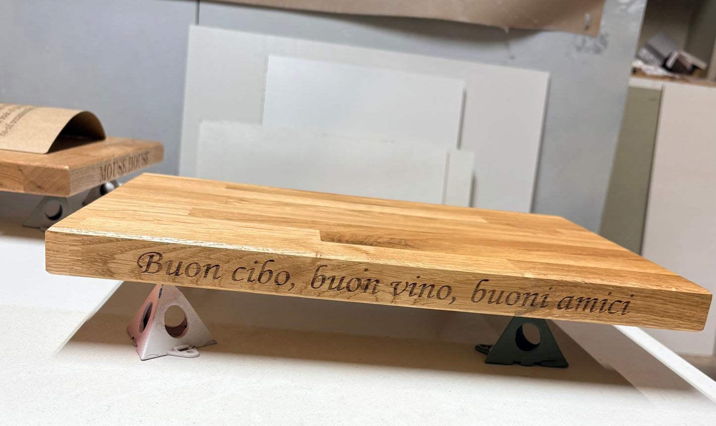 Solid Oak Chopping Board with Custom Engraving