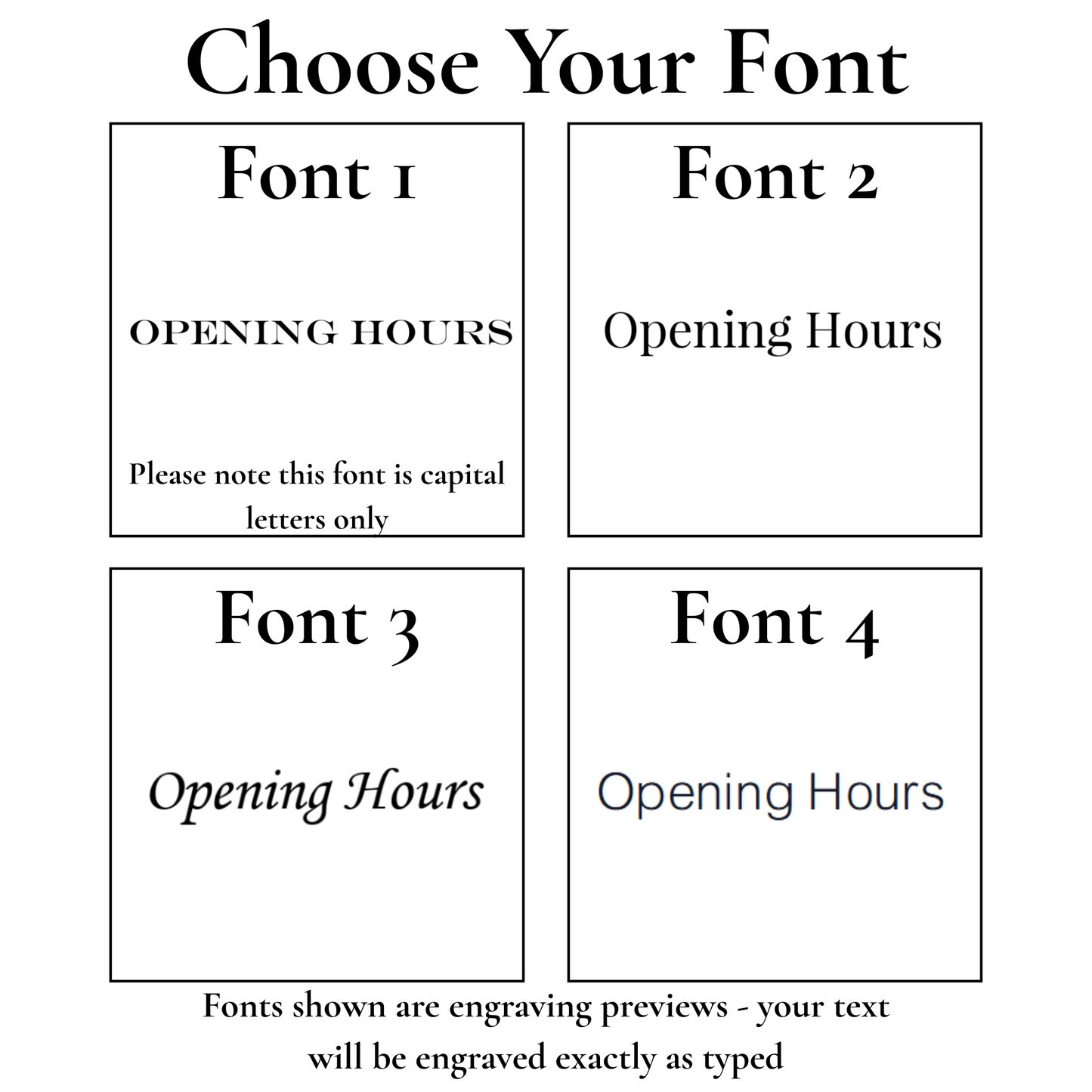 Personalised Wooden Opening Hours Sign