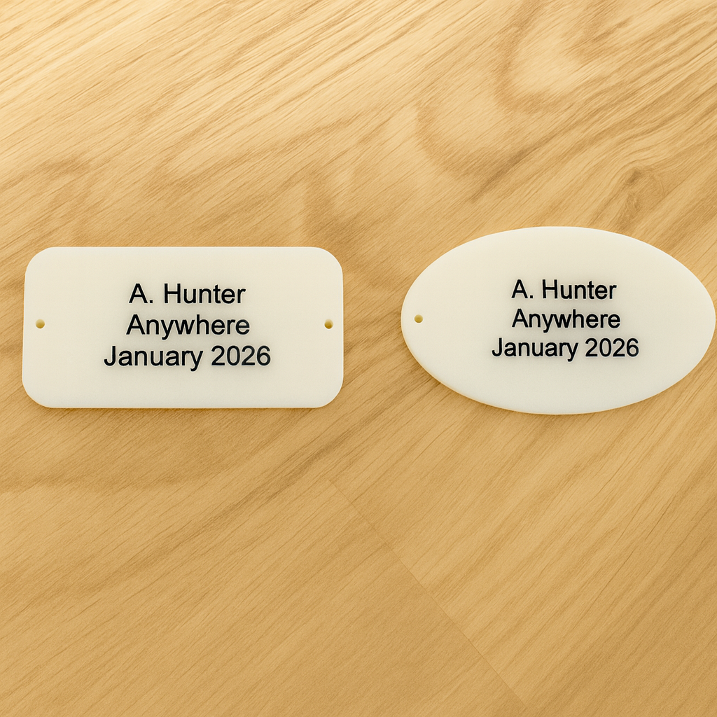 Custom Engraved Acrylic Display Plaques – Replica Vintage Labels
