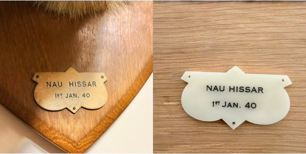 Custom Engraved Acrylic Display Plaques – Replica Vintage Labels